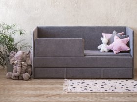 Диван-кровать Happy (темно-серый) в Чумаково - chumakovo.mebel-nsk.ru | фото