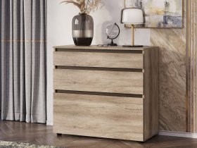 Комод КМ-01 Энигма (венге/дуб каньон) в Чумаково - chumakovo.mebel-nsk.ru | фото