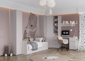 Модульная детская «Тефия» (тефия/софт сантьяго) в Чумаково - chumakovo.mebel-nsk.ru | фото