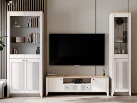 Модульная стенка Валенсия в Чумаково - chumakovo.mebel-nsk.ru | фото