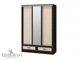 Шкаф-купе 3-х створчатый 1.65м Модерн в Чумаково - chumakovo.mebel-nsk.ru | фото