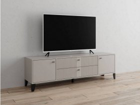 Тумба под ТВ Парус-10 (кашемир/сантьяго софт) в Чумаково - chumakovo.mebel-nsk.ru | фото